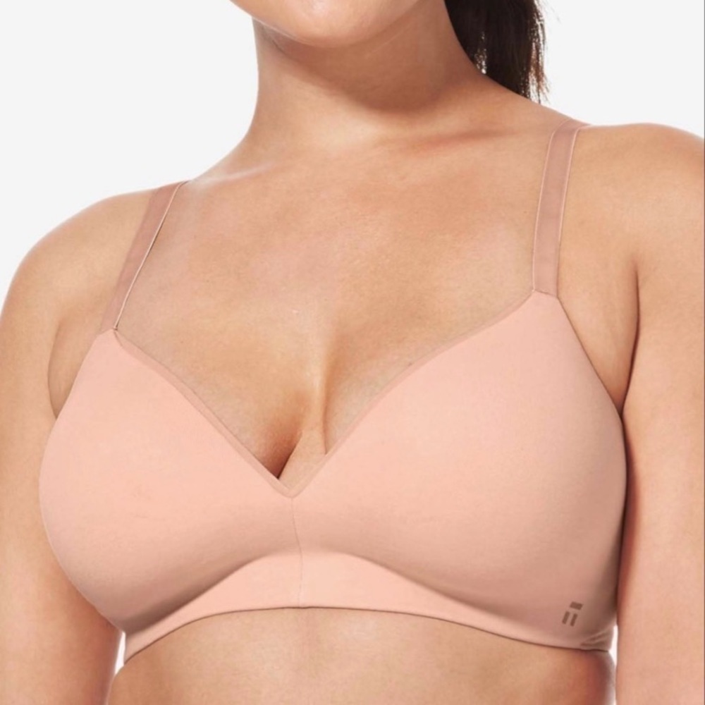 NWT Tommy John Cool Cotton Lightly Lined Wireless Bra in Maple Sugar